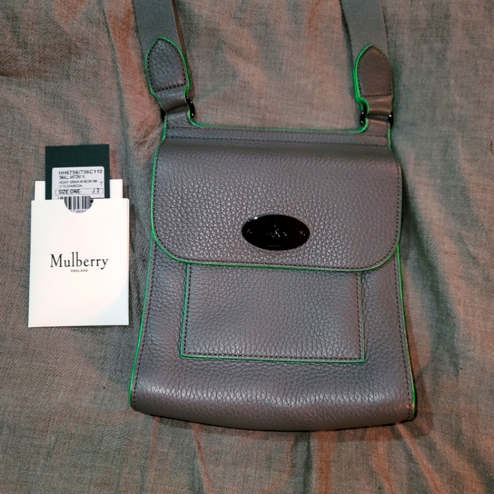 Mulberry Charcoal Grey Small Antony